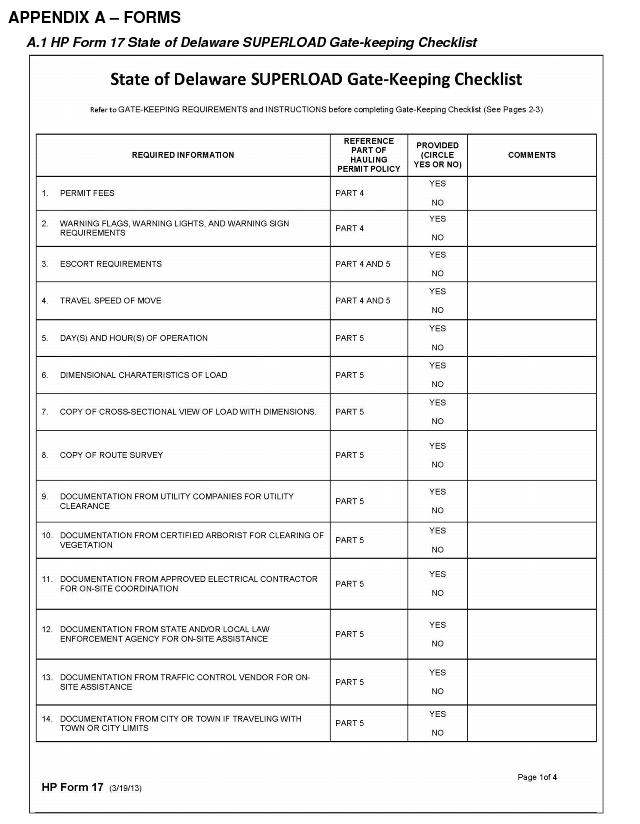 2405 Oversize/Overweight Hauling Permit Policy And Procedures Manual